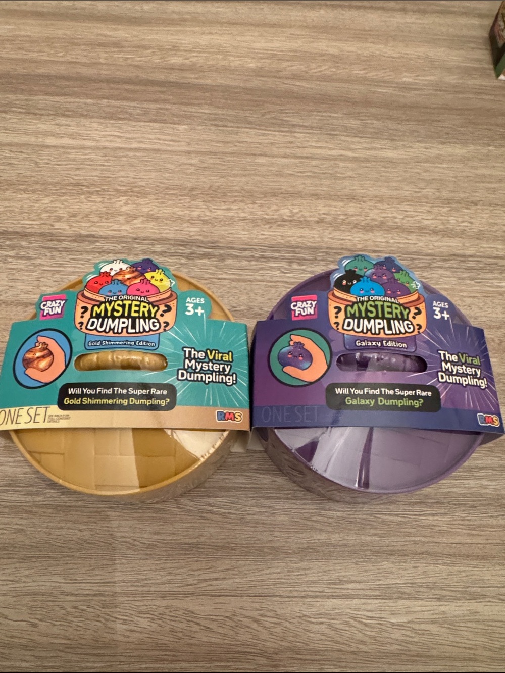 Mystery Dumpling Galaxy & Gold shimmering Edition. Set of 2. NEW